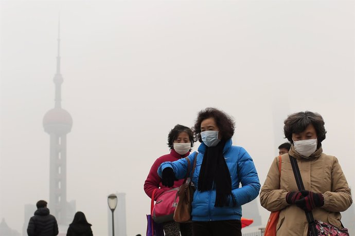 Contaminación en Shangai (China)
