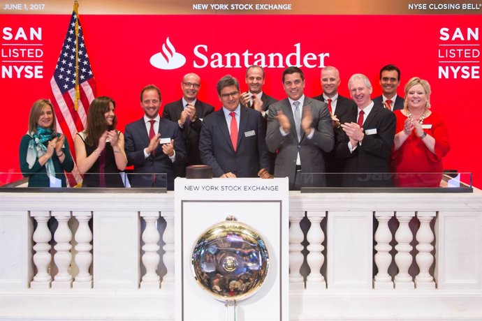 José Antonio Álvarez, 30 aniversario de cotización de Santander en Nueva York