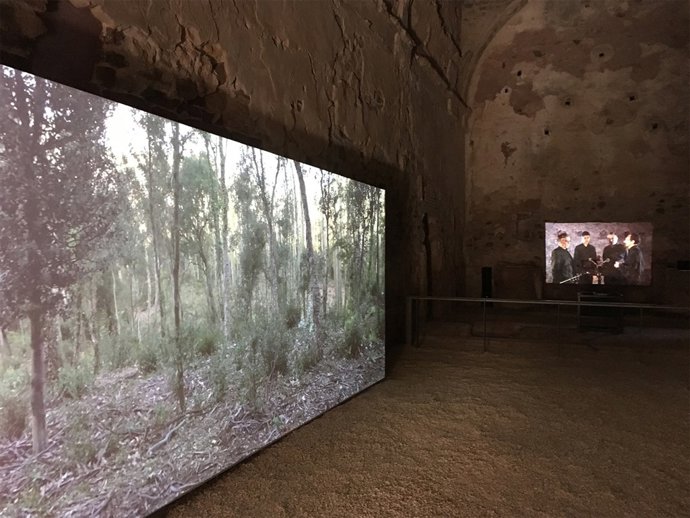 Videoinstalación de Perejaume en la Cartoixa d'Escaladei