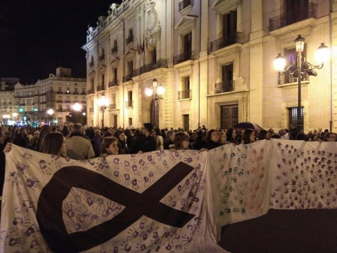 Marcha contra la violencia de género en València