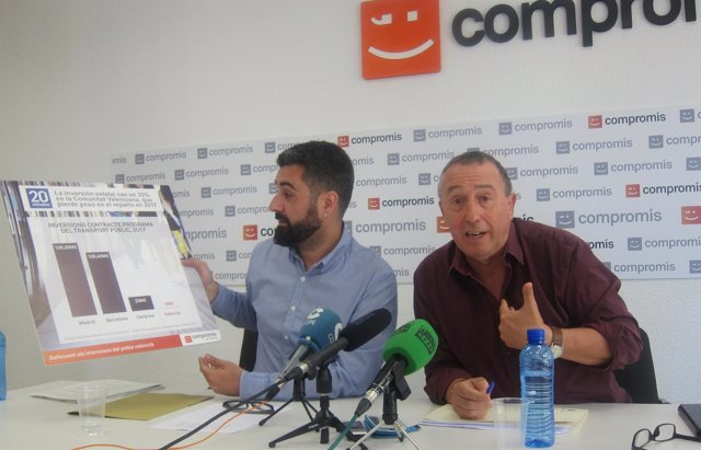 Fuset y Baldoví en la rueda de prensa sobre PGE en València             