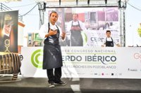 Kisko García y Albert Adriá muestran sus apuestas en el Congreso Nacional del Cerdo Ibérico en Pozoblanco (Córdoba)