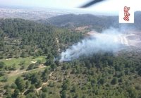 Controlado un incendio forestal declarado en Borriol