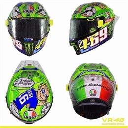 Valentino Rossi casco Nicky Hayden Francesco Totti Gran Premio Italia