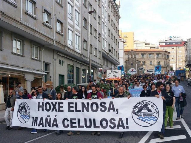 Marcha contra la celulosa en Pontevedra