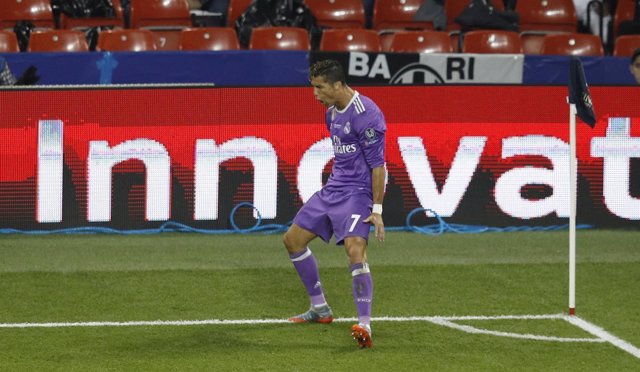 Cristiano Ronaldo marca el 0-1 en la final de la Champions