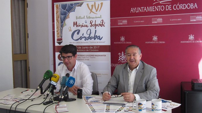 Presentación del Festival de Música Sefardí con García y Pérez de la Concha