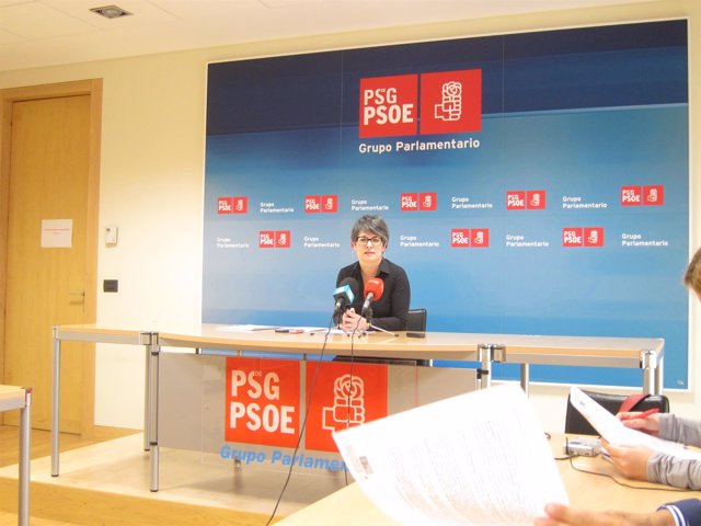 Patricia Vilán (PSdeG) en rueda de prensa            