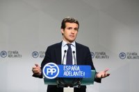 Casado (PP) asegura que el PP no tolerará "ningún chantaje" ni ningún "proyecto rupturista" de la unidad del país