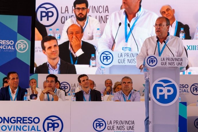 Monago interviene en el congreso provincial del PP