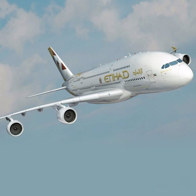 Avión de Etihad Airlines 