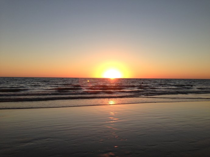 Playa de Regla en Chipiona (Cádiz)
