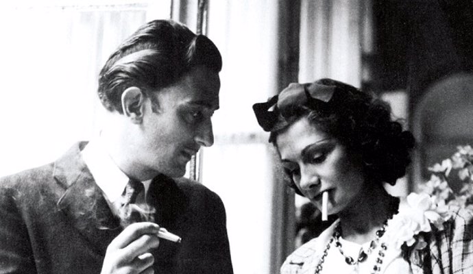 Coco Chanel y Salvador Dalí. 