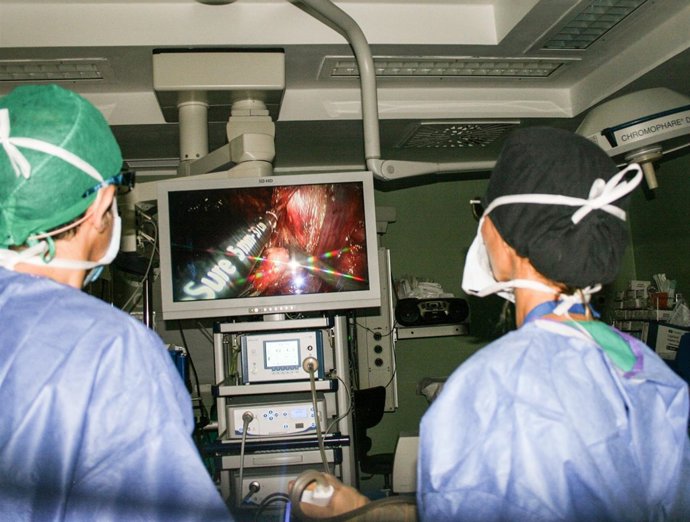 Intervención laparoscópica