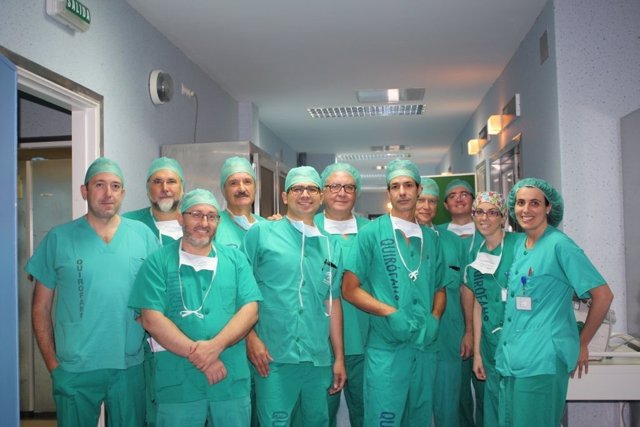 Profesores-alumnos del curso cirugía Laparoscopica Obesidad 