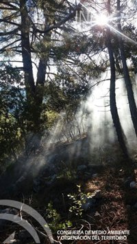 El Infoca da por controlado el incendio declarado en las faldas de El Yelmo, en Segura de la Sierra (Jaén)