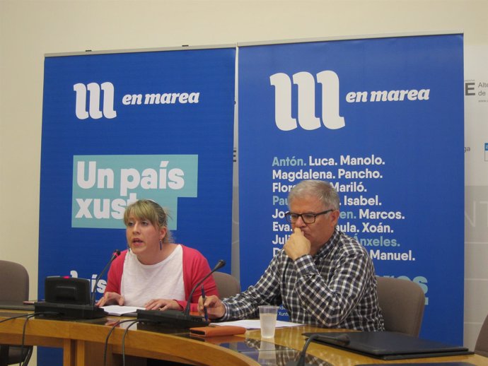 Rueda de prensa de Carmen Santos y Manuel Lago (En Marea)