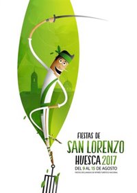 'Alegría', el cartel de las Fiestas de San Lorenzo, tiene a un danzante como protagonista
