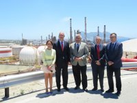 Arellano visita la planta de Cepsa en el Campo de Gibraltar y conoce los proyectos de la empresa