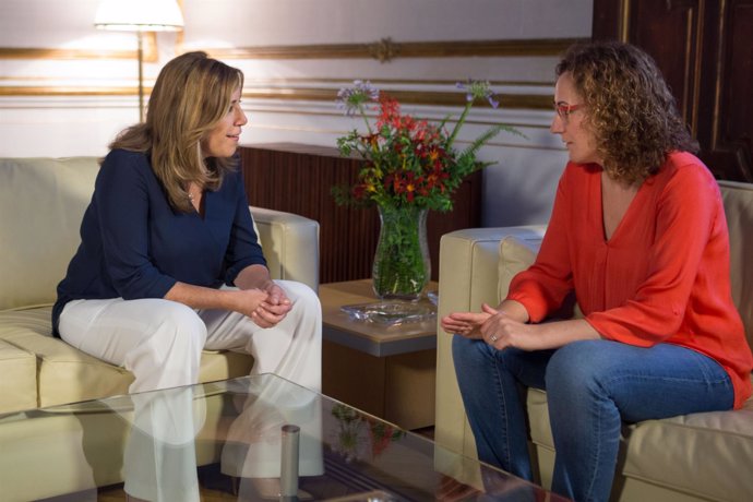 Susana Díaz y Nuria López.