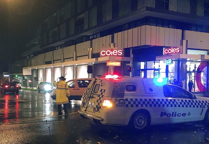 Policías en Melbourne, Australia