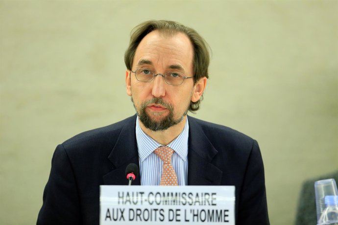El Alto Comisionado de la ONU para los Derechos Humanos, Zeid Raad Al Hussein.
