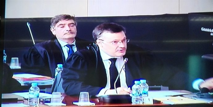 L'advocat de Millet, Abraham Castro, en el judici del cas Palau