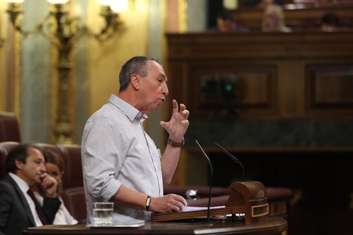 Joan Baldoví en el debate sobre Presupuestos en el Congreso