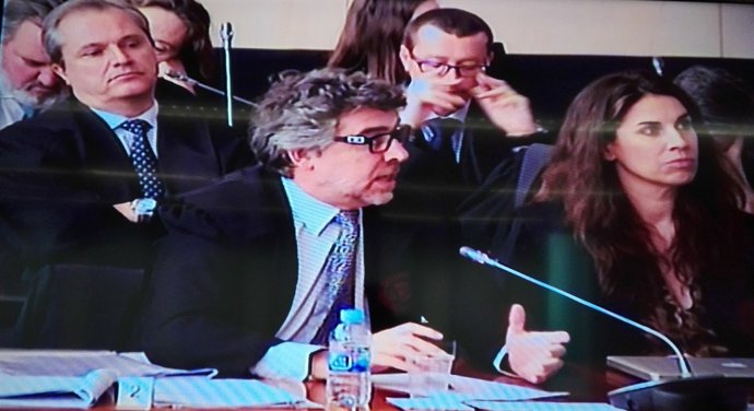 L'advocat de Montull, Jordi Pina, en el judici del cas Palau 
