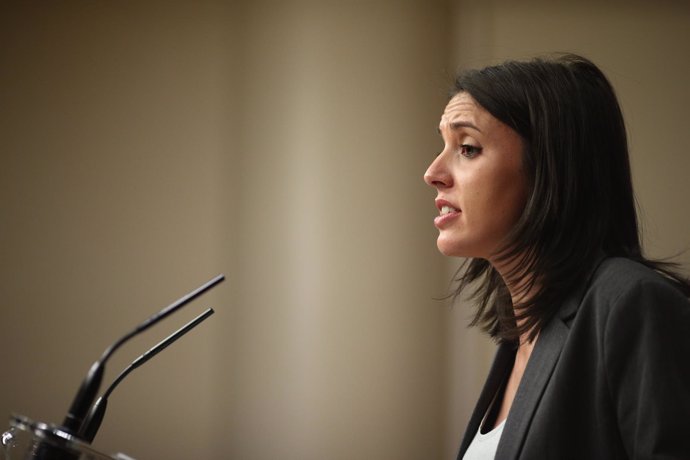 Rueda de prensa de Irene Montero en el Congreso