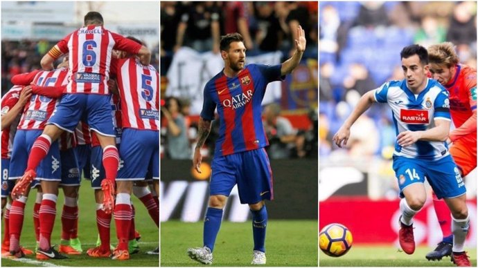 Girona, Barcelona y Espanyol, tres equipos catalanes en primera