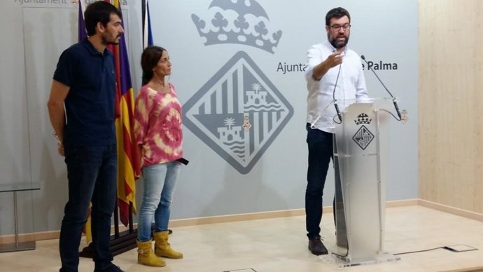 Antoni Noguera en rueda de prensa en el Ayuntamiento