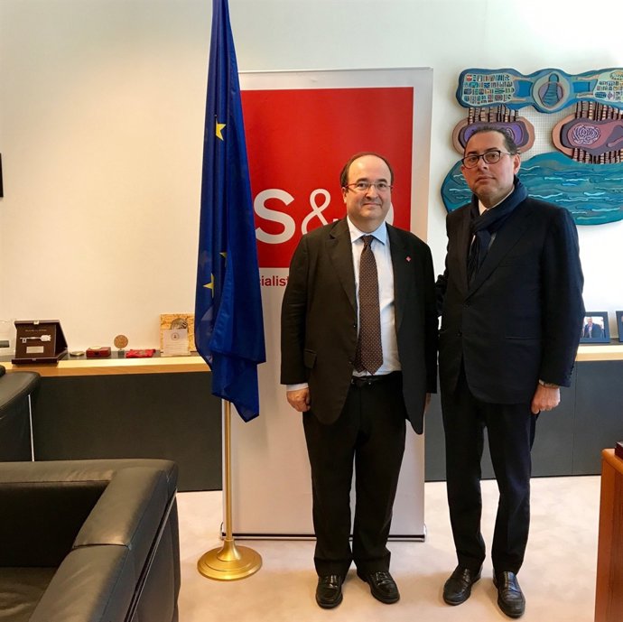 Miquel Iceta (PSC) Gianni Pitella (Aliança Progressista de Socialistes)