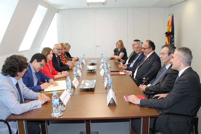 Carme Forcadell visita la Sindicatura de Comptes