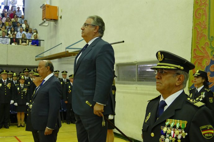 Zoido, en la Escuela de Policía de Ávila. 