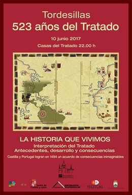 Cartel del Tratado de Tordesillas. 