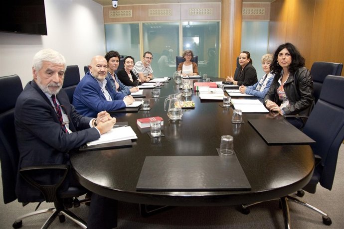 Reunión de la ponencia de memoria y paz del parlamento vasco
