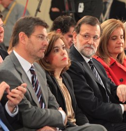 Rafael Catalá, Soraya Sáenz de Santamaría, Mariano Rajoy y Fátima Báñez