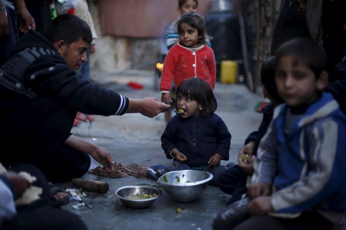 Niños palestinos en Gaza