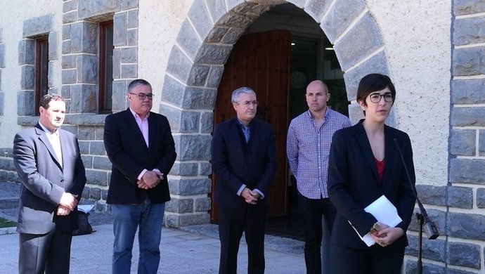 Reunión de la Mesa de las Cortes de Aragón en Boltaña (Huesca)