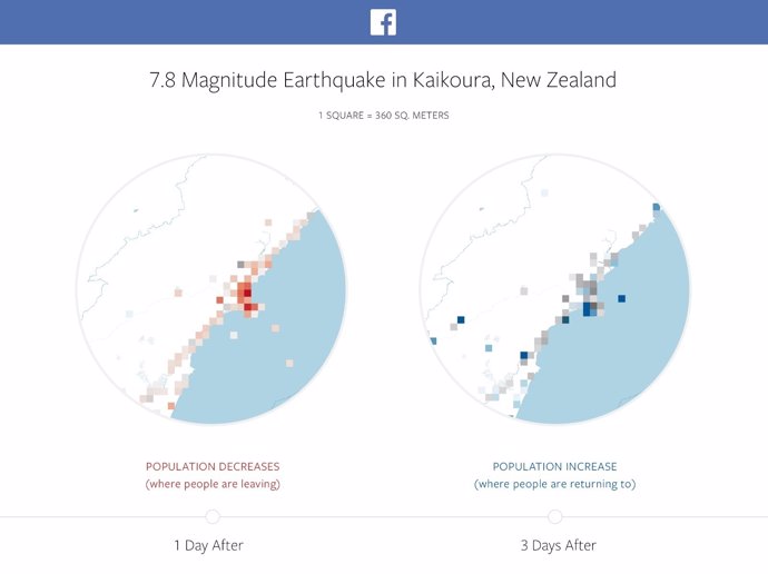 Mapas de desastre de Facebook