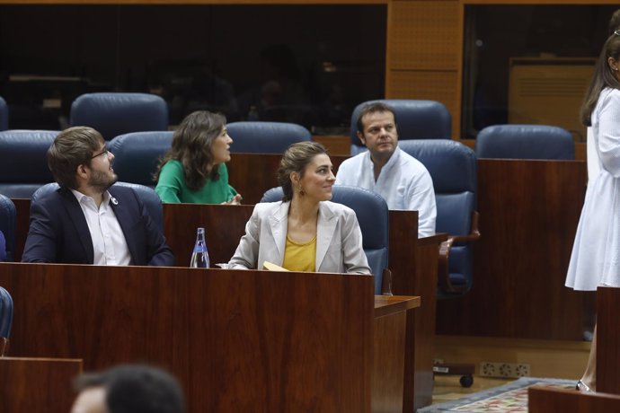 Lorena Ruiz-Huerta en el debate de la moción de censura contra Cifuentes