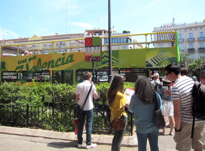 Turistas en Valencia