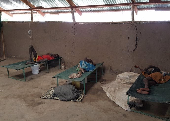Centro de tratamiento contra el cólera de MSF en Pieri