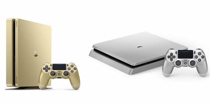 PS4 PlayStation 4 dorada plateada oro plata gold silver sony
