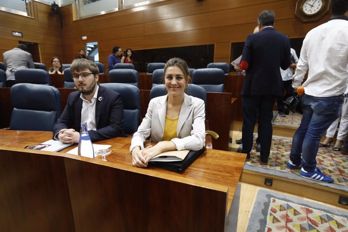 Lorena Ruiz-Huerta en el debate de la moción de censura contra Cifuentes