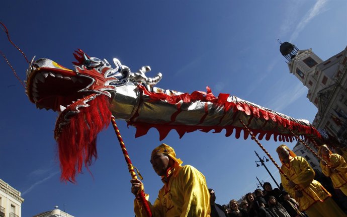 Año nuevo chino, chinos en españa