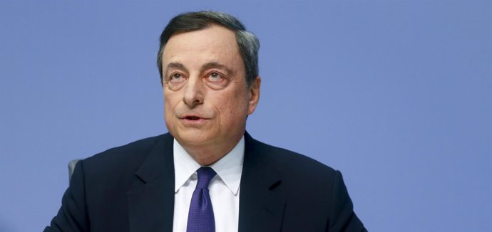 European Central Bank President Mario Draghi speaks at a news conference in Fran