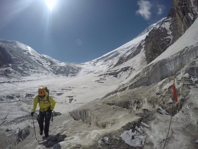 Alberto Zerain en el Dhaulagiri