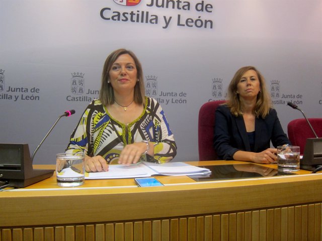 Milagros Marcos junto a Nuria de Pedraza. 